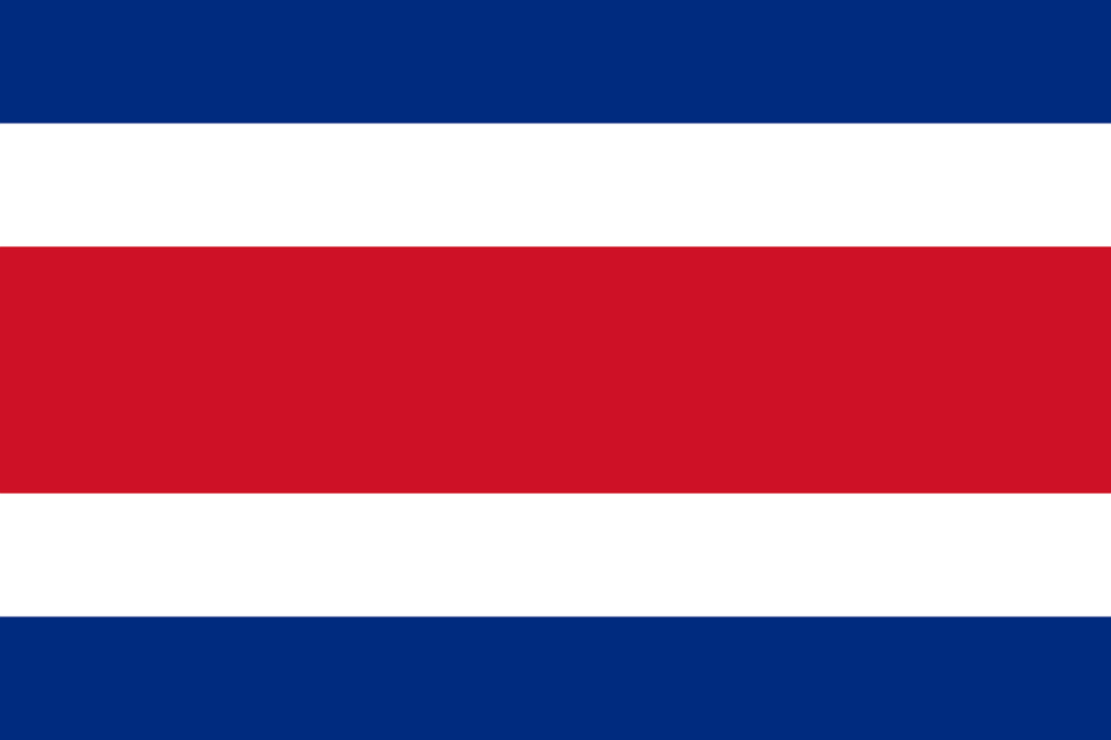 Colors of the Flag of Costa Rica
